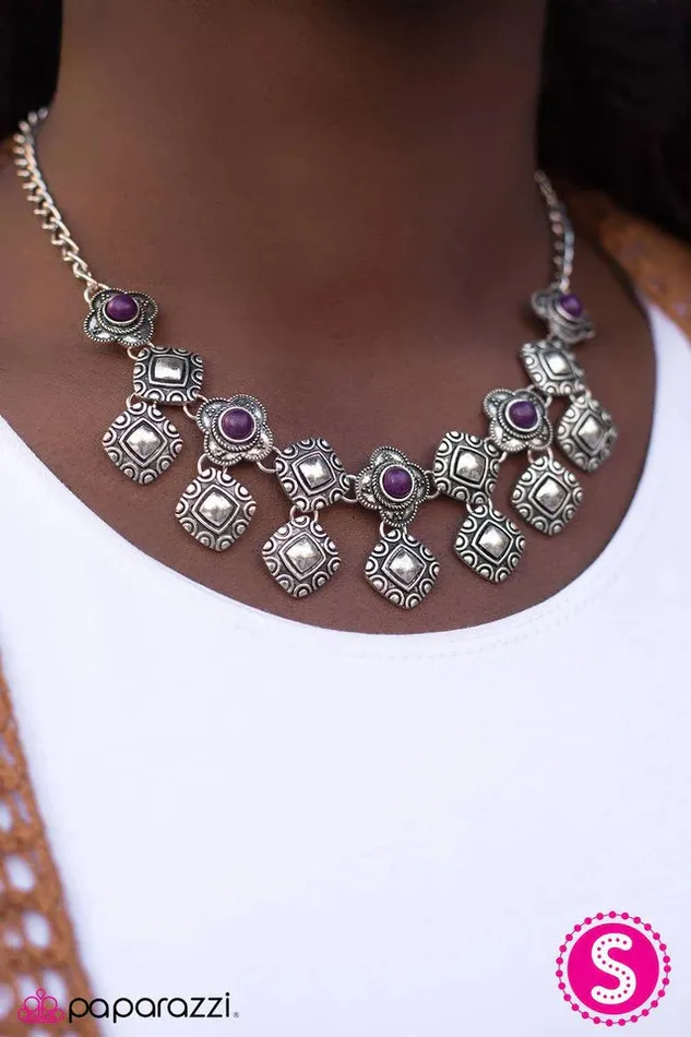 Paparazzi Jewelry Paparazzi Necklace Desert Muse Purple Necklaces
