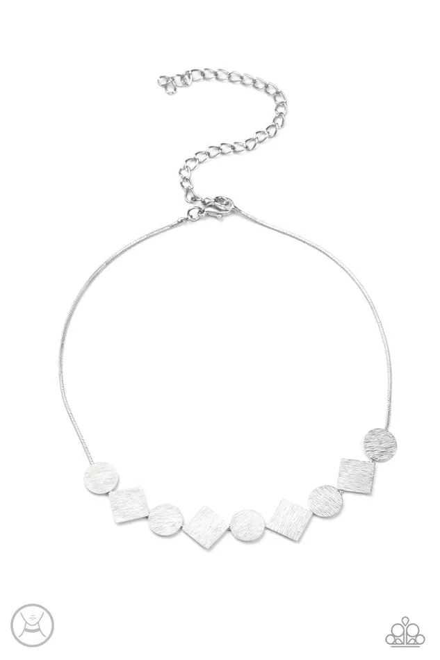 Paparazzi Jewelry Paparazzi Necklace Dont Get Bent Out Of Shape Silver Necklaces Paparazzi Jewelry Paparazzi Necklace Dont Get Bent Out Of Shape Silver Necklaces