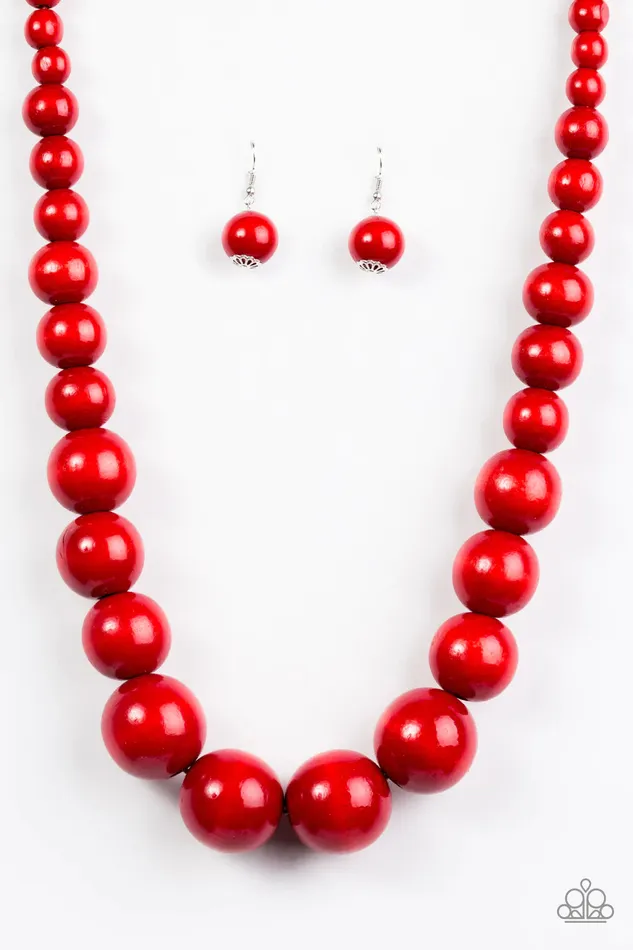 Paparazzi Jewelry Paparazzi Necklace Effortlessly Everglades Red Necklaces