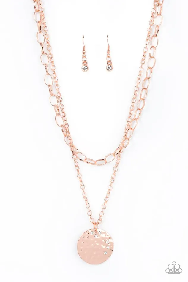 Paparazzi Jewelry Paparazzi Necklace Highlight of My Life Copper Necklaces Paparazzi Jewelry Paparazzi Necklace Highlight of My Life Copper Necklaces