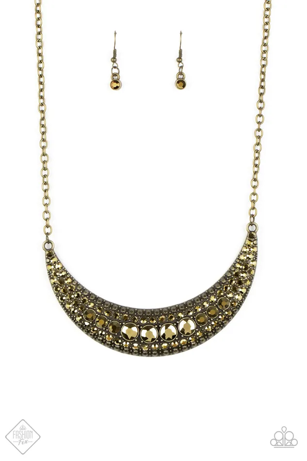 Paparazzi Jewelry Paparazzi Necklace Moon Child Magic Brass Fashion Fix Aug2020 Necklaces