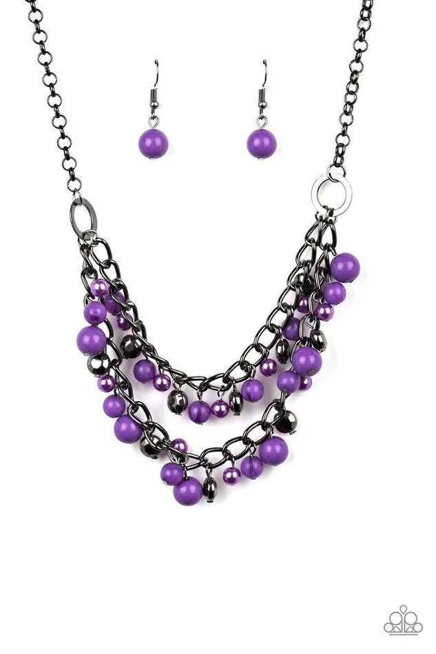 Paparazzi Jewelry Paparazzi Necklace Watch Me Now Purple Necklaces