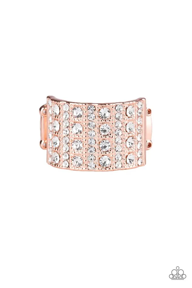 Paparazzi Jewelry Paparazzi Ring Diamond Drama Copper Rings Paparazzi Jewelry Paparazzi Ring Diamond Drama Copper Rings