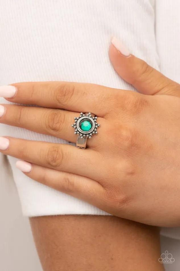 Paparazzi Jewelry Rings Paparazzi Ring Expect Sunshine and REIGN Green