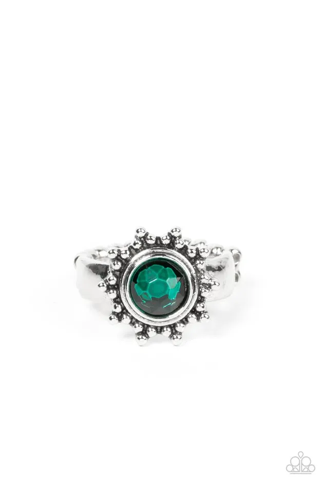 Paparazzi Jewelry Rings Paparazzi Ring Expect Sunshine and REIGN Green Paparazzi Jewelry Rings Paparazzi Ring Expect Sunshine and REIGN Green
