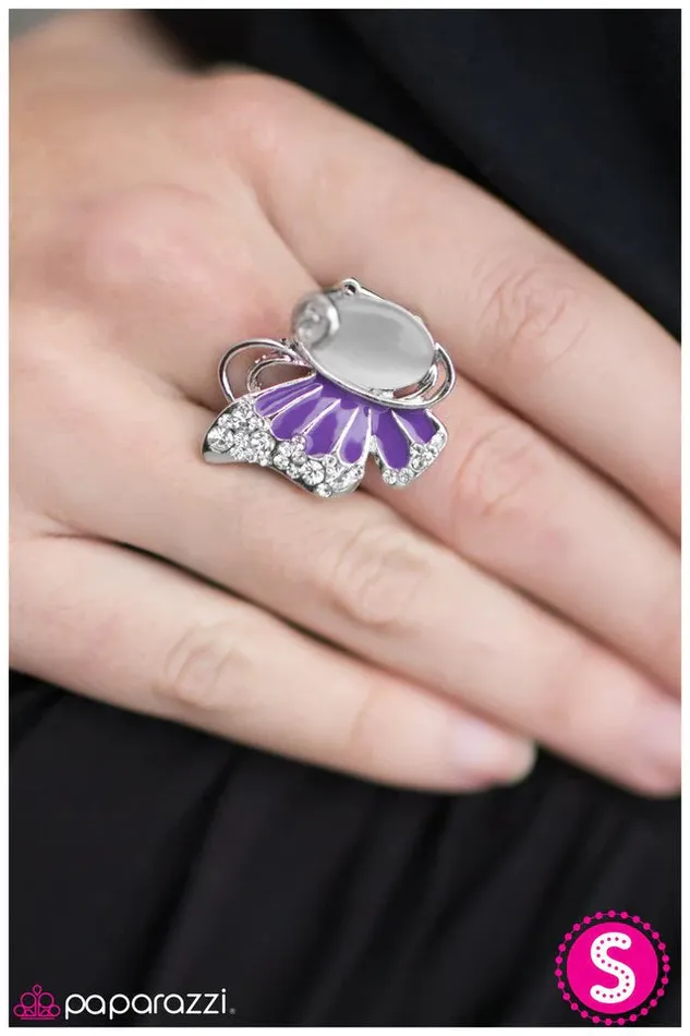 Paparazzi Jewelry Rings Paparazzi Ring Fly Away Home Purple