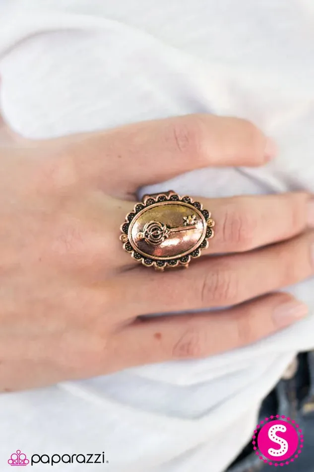 Paparazzi Jewelry Rings Paparazzi Ring Master Key Copper