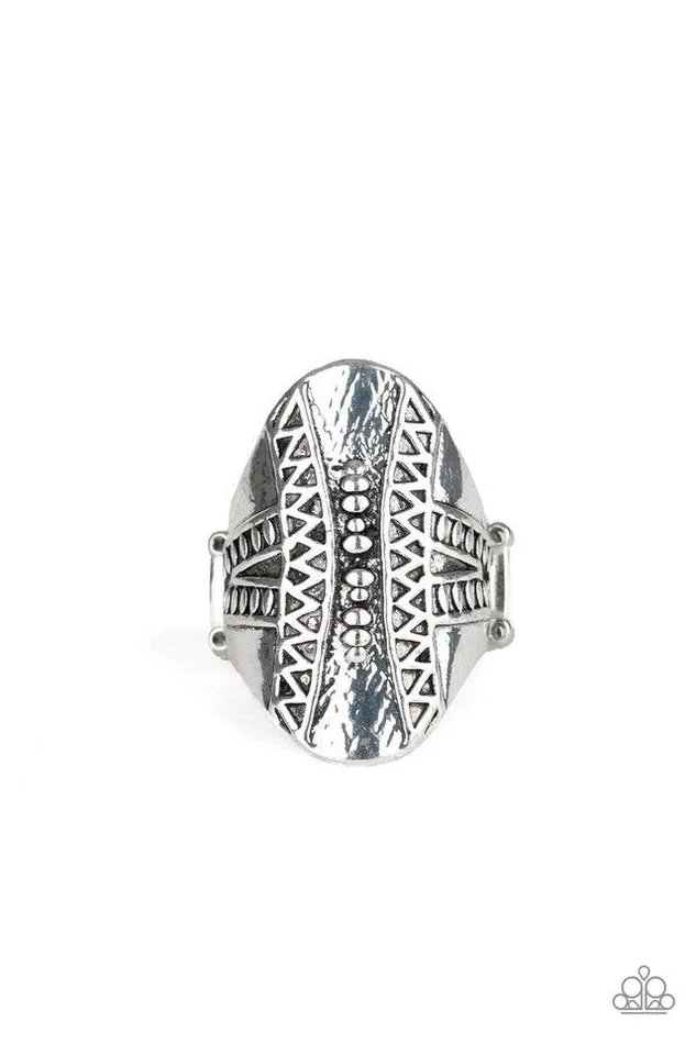 Paparazzi Jewelry Rings Paparazzi Ring Shields Up Silver
