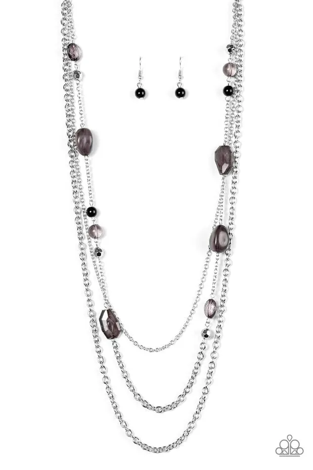 Paparazzi Necklace BELIZE It Or Not Black Paparazzi Jewelry Necklaces