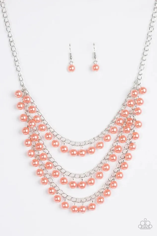 Paparazzi Necklace Chicly Classic Orange Paparazzi Jewelry Necklaces