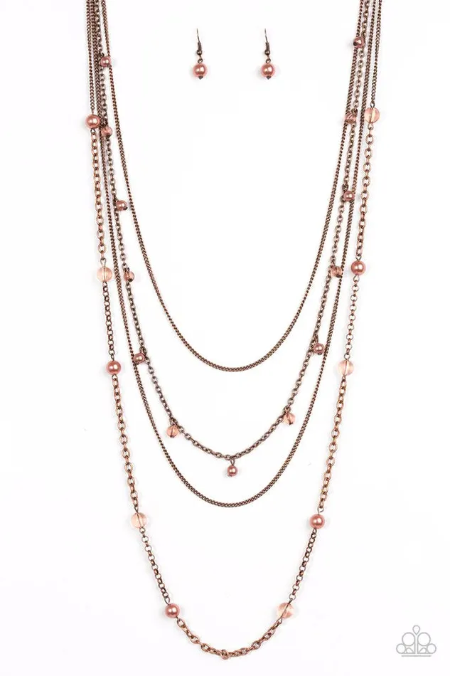 Paparazzi Necklace City Cache Copper Paparazzi Jewelry Necklaces
