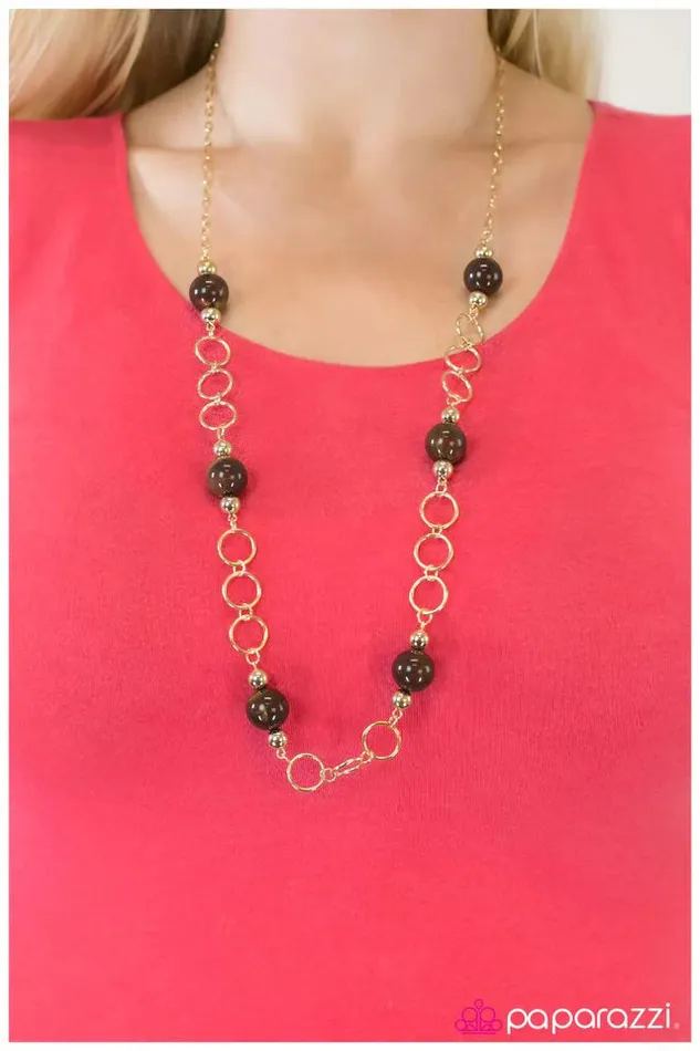 Paparazzi Necklace Dressed to Impress Gold Paparazzi Jewelry Necklaces