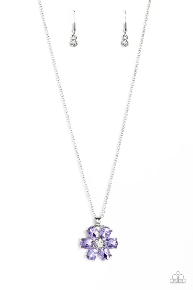 Paparazzi Necklace Fancy Flower Girl Purple Paparazzi Jewelry Necklaces Paparazzi Necklace Fancy Flower Girl Purple Paparazzi Jewelry Necklaces