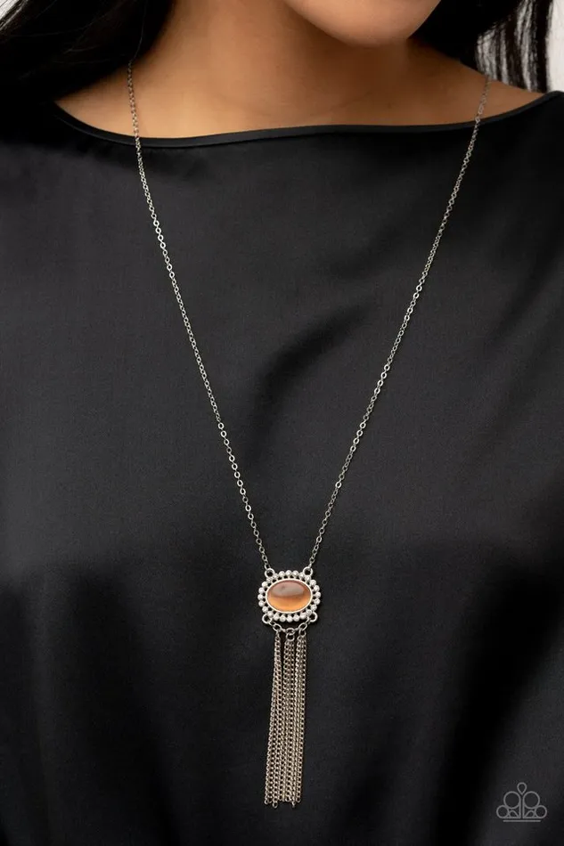 Paparazzi Necklace Happily Ever Ethereal Orange Paparazzi Jewelry Necklaces