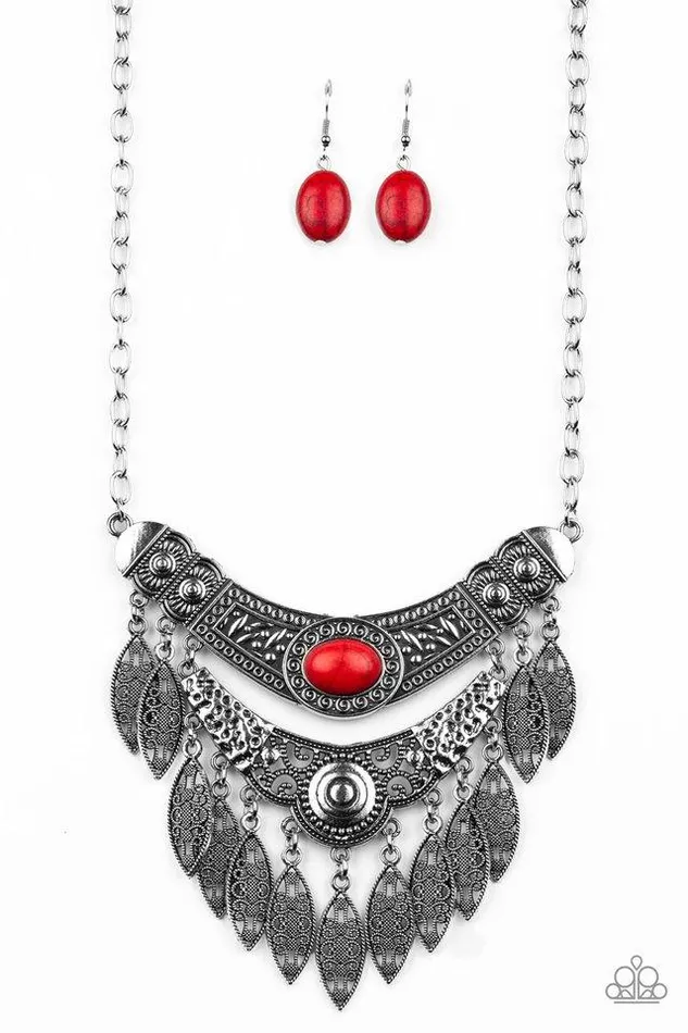 Paparazzi Necklace Island Queen Red Paparazzi Jewelry Necklaces