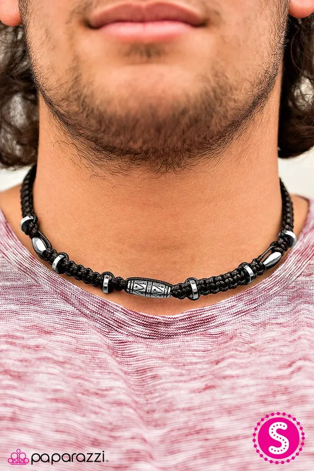 Paparazzi Necklace Island Surf Black Paparazzi Jewelry Necklaces