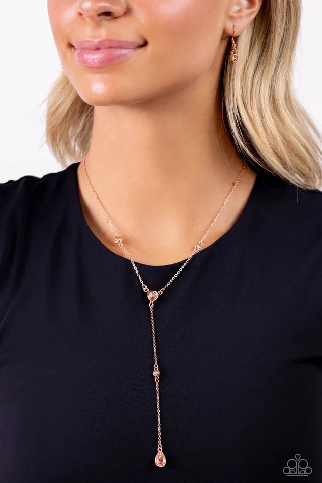 Paparazzi Necklace Lavish Lariat Copper Paparazzi Jewelry Necklaces