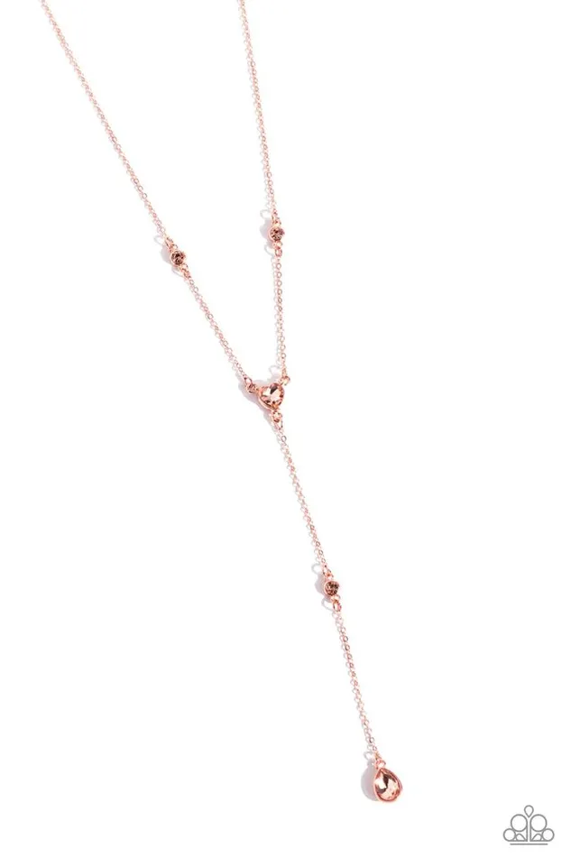 Paparazzi Necklace Lavish Lariat Copper Paparazzi Jewelry Necklaces Paparazzi Necklace Lavish Lariat Copper Paparazzi Jewelry Necklaces