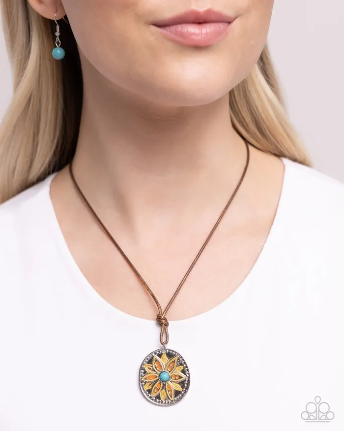 Paparazzi Necklace Mandala Marvel Orange Paparazzi Jewelry Necklaces