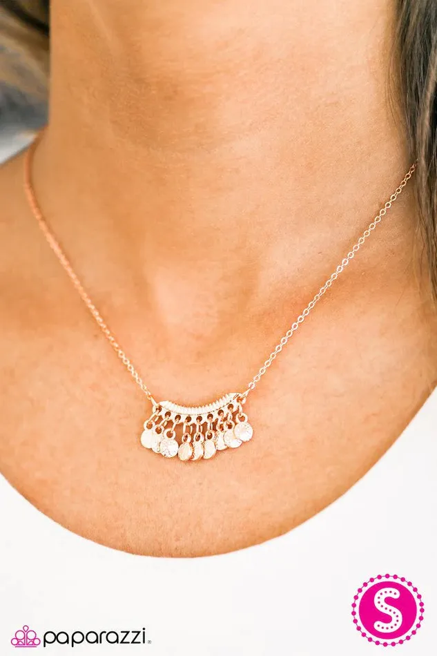 Paparazzi Necklace ROME For The Holidays Copper Paparazzi Jewelry Necklaces
