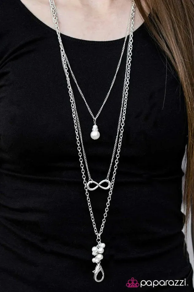 Paparazzi Necklace Sweet Harmony White Paparazzi Jewelry Necklaces