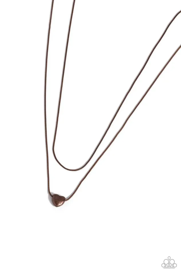 Paparazzi Necklace Sweetheart Series Copper Paparazzi Jewelry Necklaces Paparazzi Necklace Sweetheart Series Copper Paparazzi Jewelry Necklaces