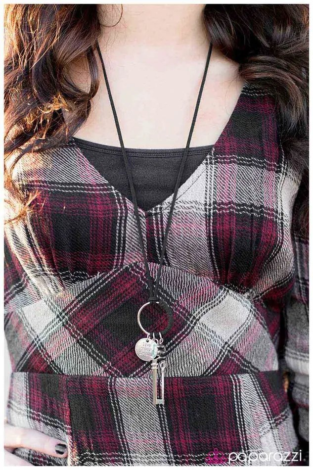 Paparazzi Necklace Unlocked Potential Black Paparazzi Jewelry Necklaces