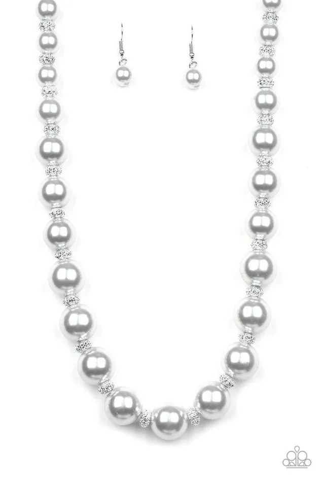 Paparazzi Necklace Uptown Heiress Silver Paparazzi Jewelry Necklaces