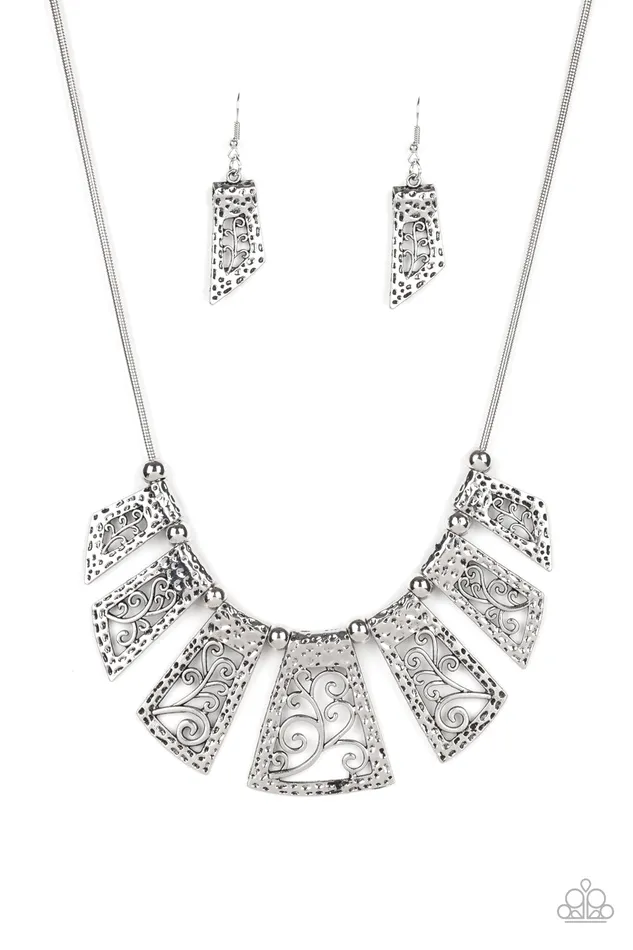 Paparazzi Necklace Vintage Vineyard Silver Paparazzi Jewelry Necklaces Paparazzi Necklace Vintage Vineyard Silver Paparazzi Jewelry Necklaces