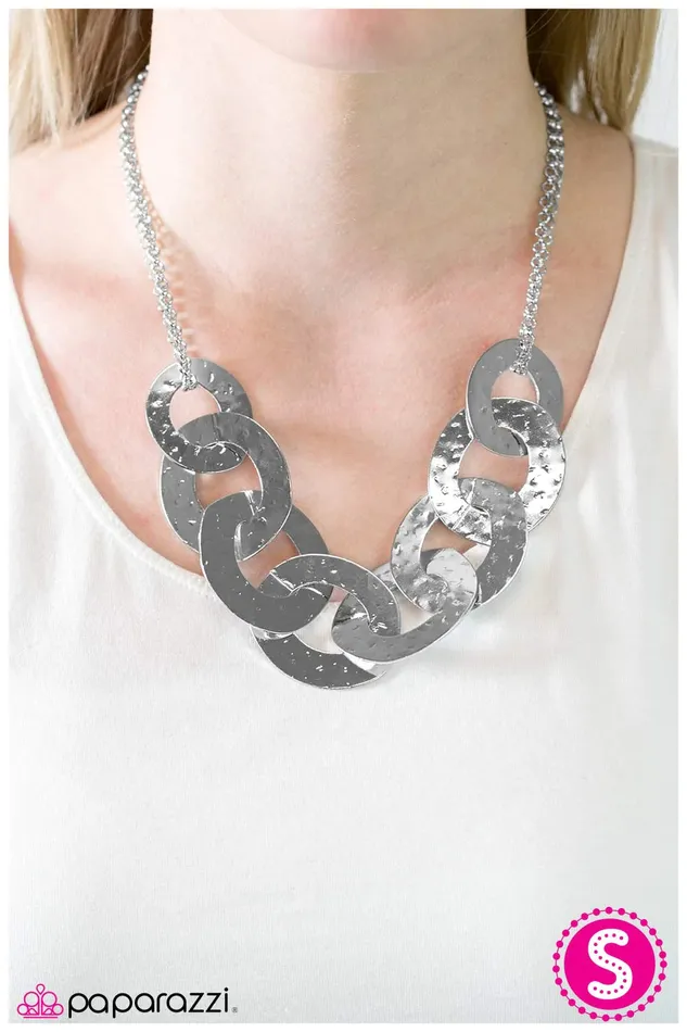 Paparazzi Necklace Wonderfully Wicked Silver Paparazzi Jewelry Necklaces