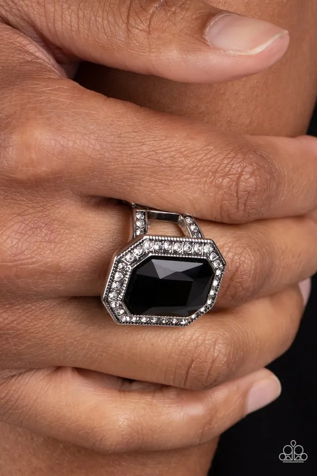 Paparazzi Ring A Royal Welcome Black Paparazzi Jewelry Rings