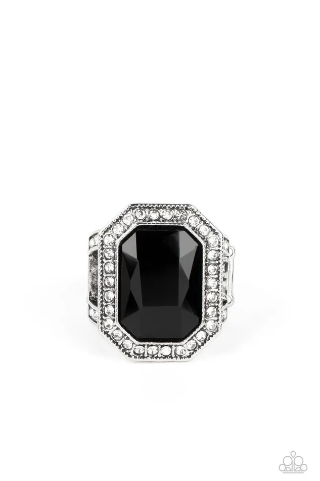 Paparazzi Ring A Royal Welcome Black Paparazzi Jewelry Rings Paparazzi Ring A Royal Welcome Black Paparazzi Jewelry Rings