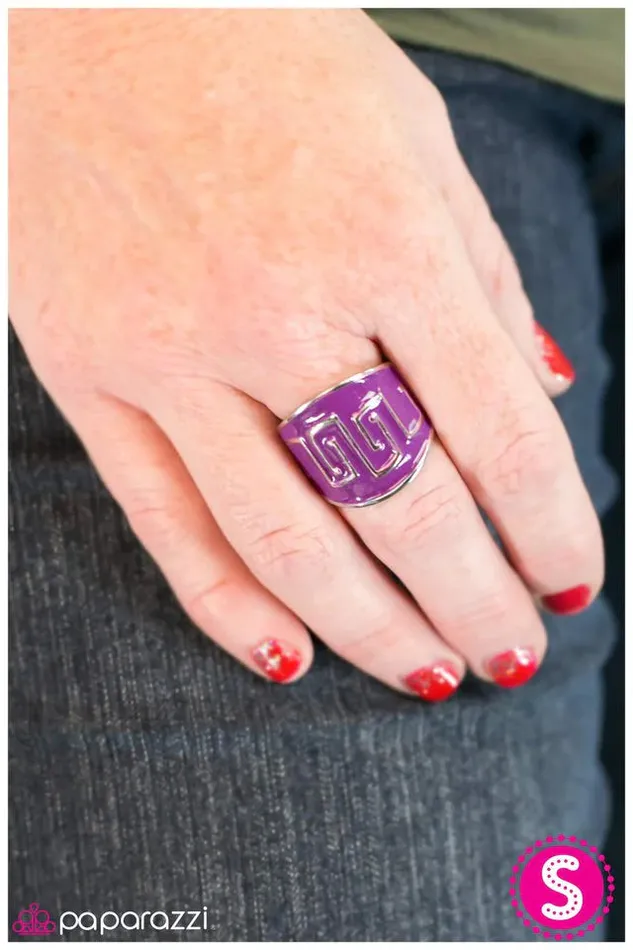 Paparazzi Ring Aztec Heir Purple Paparazzi Jewelry Rings