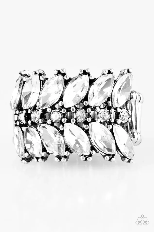 Paparazzi Ring CACHE Money White Paparazzi Jewelry Rings