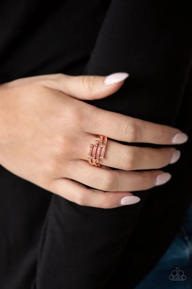 Paparazzi Ring Casino CACHE Copper Paparazzi Jewelry Rings