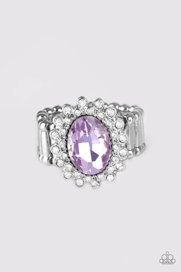 Paparazzi Ring Castle Chic Purple Paparazzi Jewelry Rings