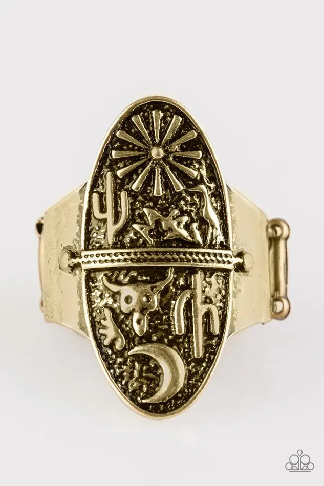Paparazzi Ring Desert Paradise Brass Paparazzi Jewelry Rings