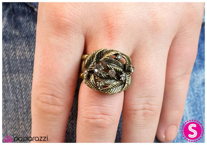 Paparazzi Ring Love Me or LEAF Me Brass Paparazzi Jewelry Rings