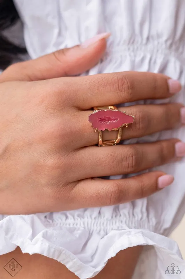 Paparazzi Ring Mineral Masterpiece Pink Paparazzi Jewelry Rings
