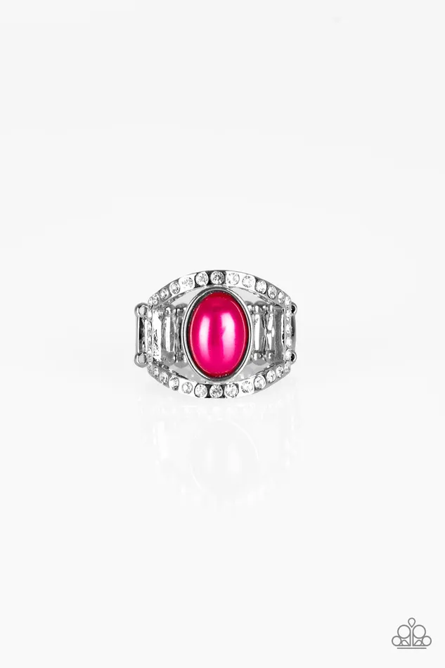 Paparazzi Ring Radiating Riches Pink Paparazzi Jewelry Rings