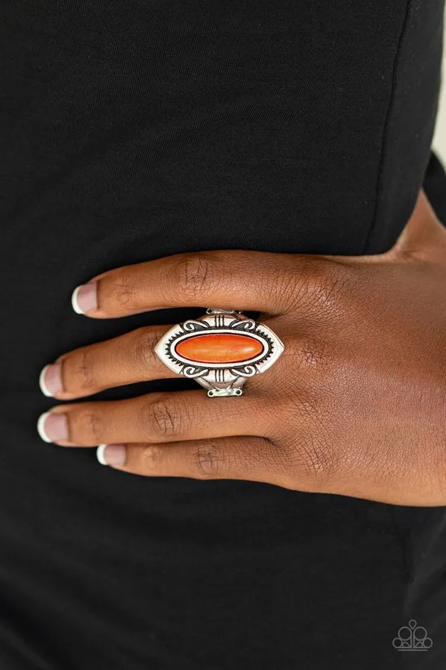 Paparazzi Ring Santa Fe Serenity Orange Paparazzi Jewelry Rings