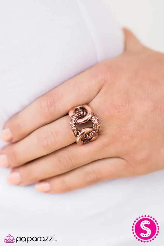 Paparazzi Ring Smokes Copper Paparazzi Jewelry Rings