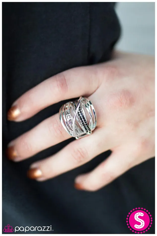 Paparazzi Ring The Chevelle Black Paparazzi Jewelry Rings