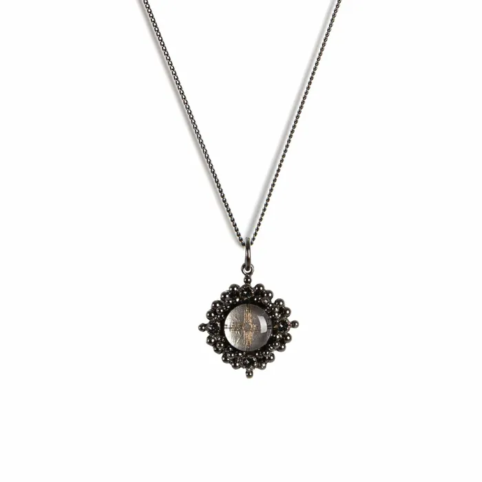 Petite Cloister Charm Necklace Zia Gunmetal Virgins Saints Angels Necklaces Petite Cloister Charm Necklace Zia Gunmetal Virgins Saints Angels Necklaces