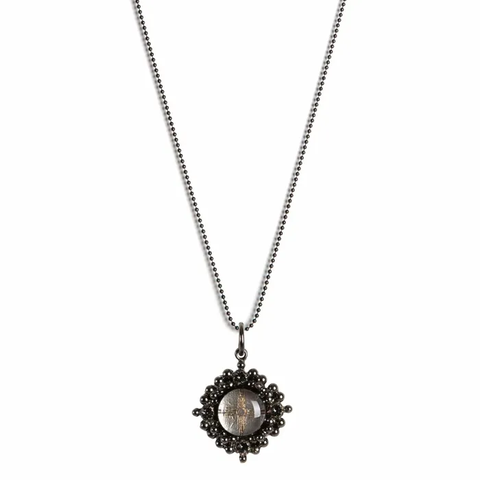 Petite Cloister Charm Necklace Zia Gunmetal Virgins Saints Angels Necklaces Petite Cloister Charm Necklace Zia Gunmetal Virgins Saints Angels Necklaces