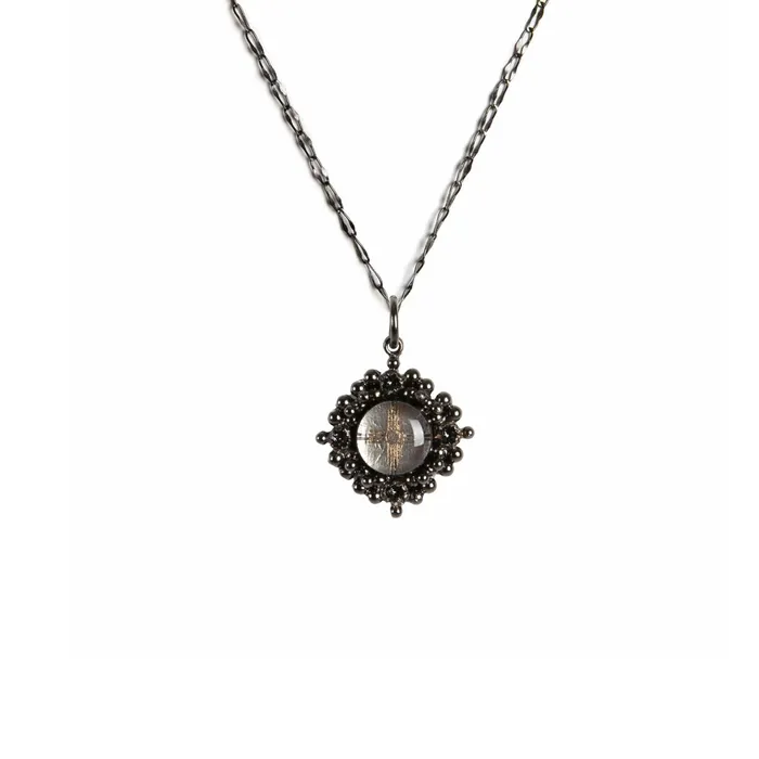 Petite Cloister Charm Necklace Zia Gunmetal Virgins Saints Angels Necklaces Petite Cloister Charm Necklace Zia Gunmetal Virgins Saints Angels Necklaces