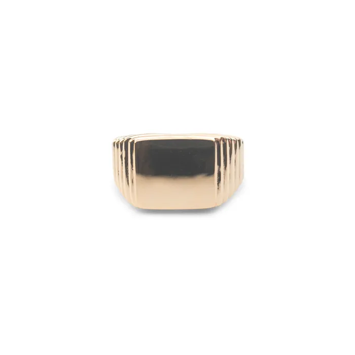 RG Rings 14k Pyramid Signet Ring