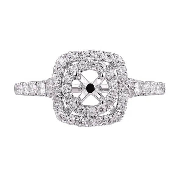 Rings Modern unique 18K white gold engagement ring features 50ctw diamonds KR10710XD25 Diamond Source NYC Rings Modern unique 18K white gold engagement ring features 50ctw diamonds KR10710XD25 Diamond Source NYC
