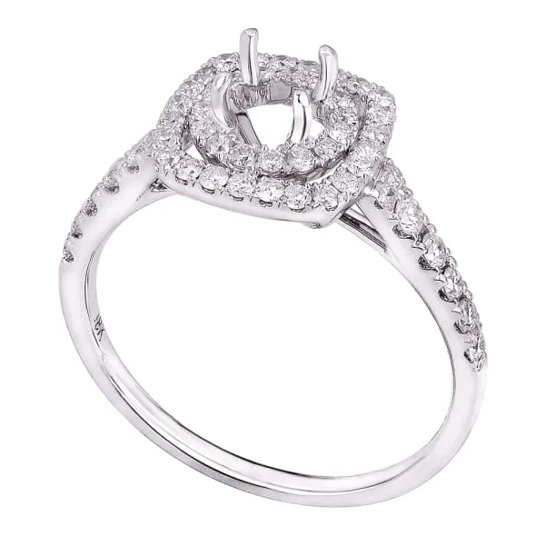 Rings Modern unique 18K white gold engagement ring features 50ctw diamonds KR10710XD25 Diamond Source NYC Rings Modern unique 18K white gold engagement ring features 50ctw diamonds KR10710XD25 Diamond Source NYC