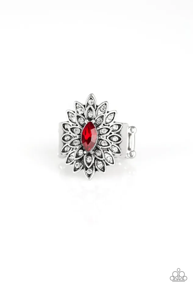 Rings Paparazzi Jewelry Paparazzi Ring Blooming Fireworks Red